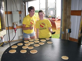 Grilling Pancakes